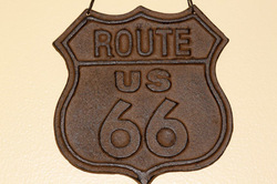 US Route 66 Logo and Plaque