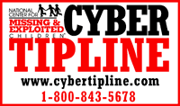 Cyber Tipline 1-800-843-5678